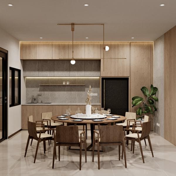 Architectural dining space