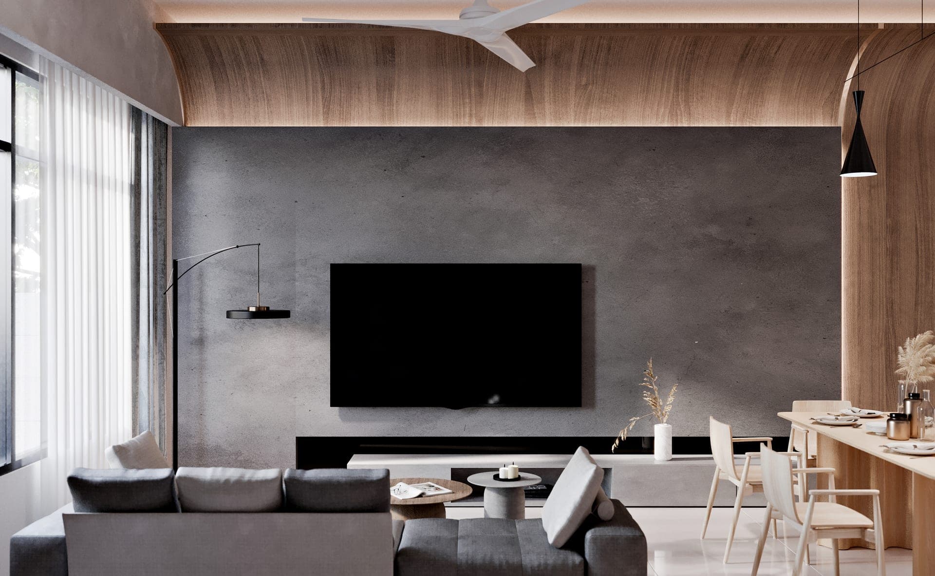 Designed living interior